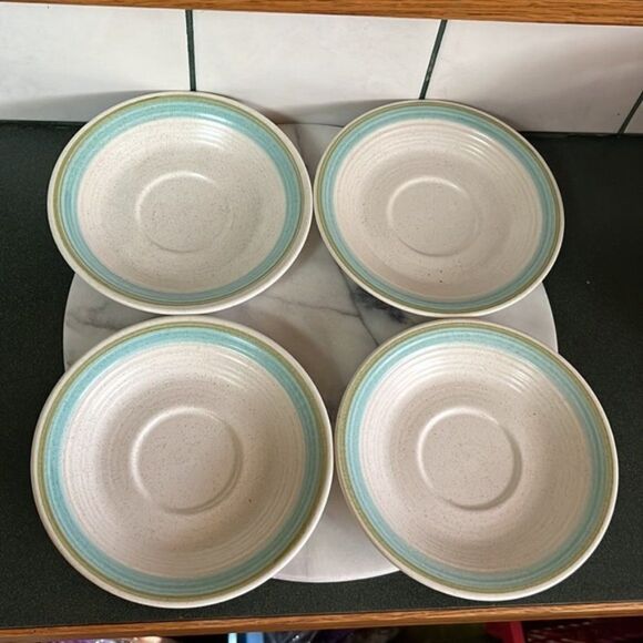 4 Sets of Franciscan Stoneware TULIP TIME Cup & Saucer - Picture 5 of 10